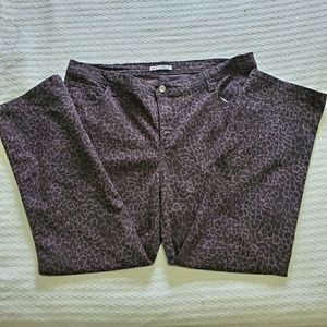 Lee Classic Fit Slate Leopard Print Jeans